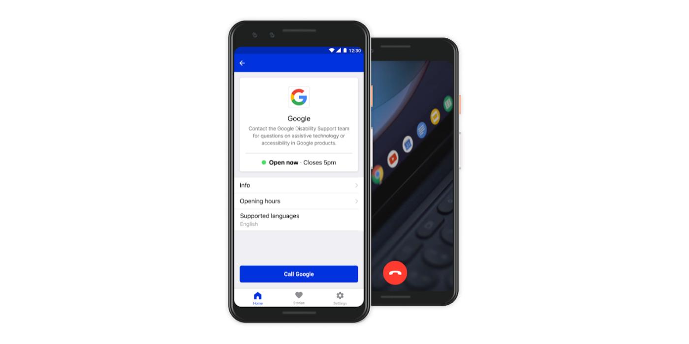 Google Disability Support phone video
