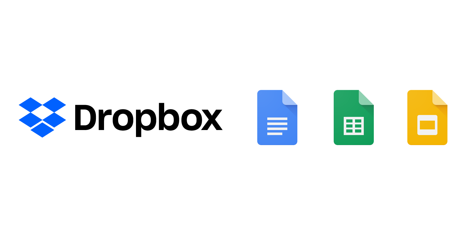 Dropbox Fogli di Google Documenti Diapositive