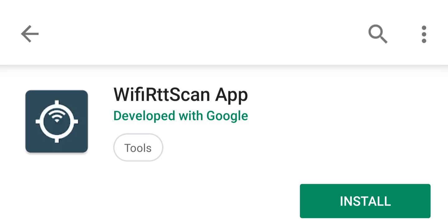 Google WifiRttScan App