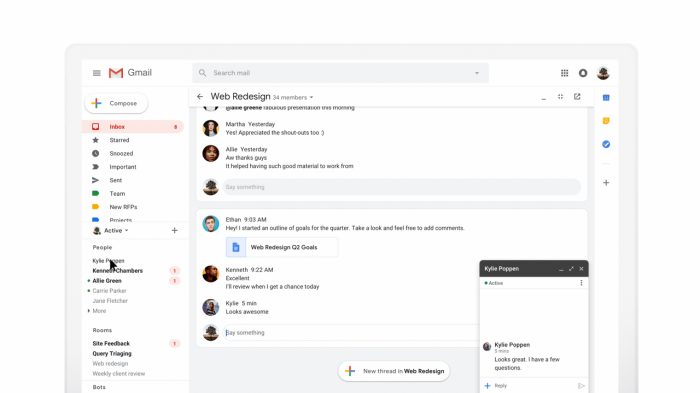 Hangouts Chat coming to Gmail as Hangouts Meet adds live captioning ...