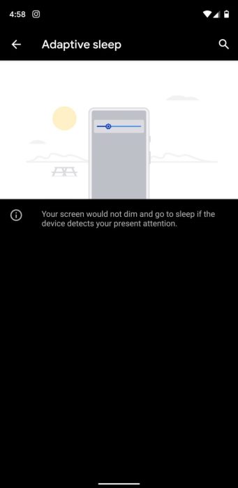 Adaptive Sleep Android Q Beta 3