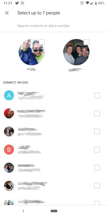 Google Duo group call limit