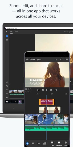 adobe premiere rush export android