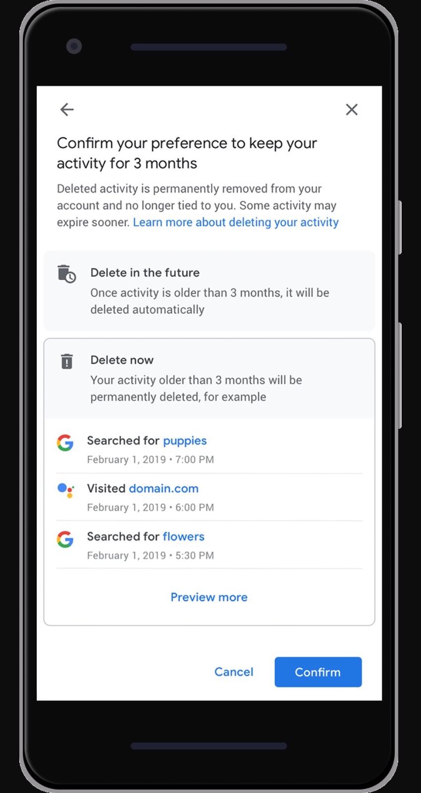 Google にウェブとロケーション履歴を自動削除させる方法