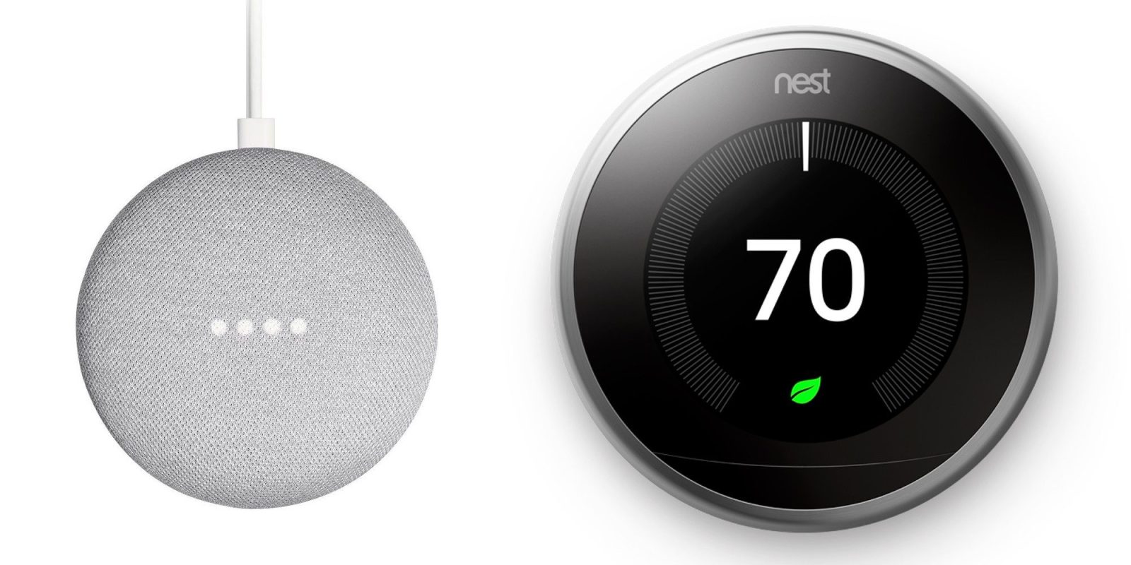 Google Home Mini and Nest Thermostat