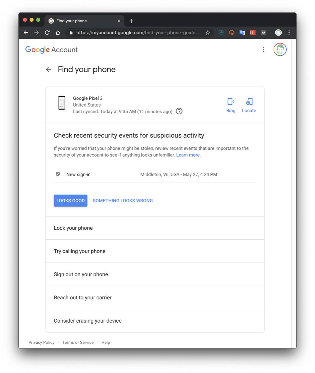How to find your Android phone with any device