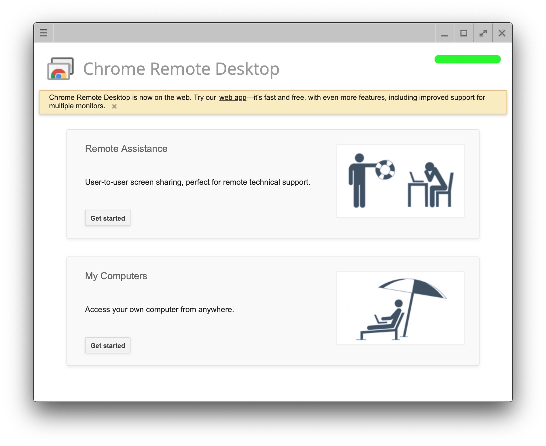 Google chrome remote. Chrome Remote desktop.