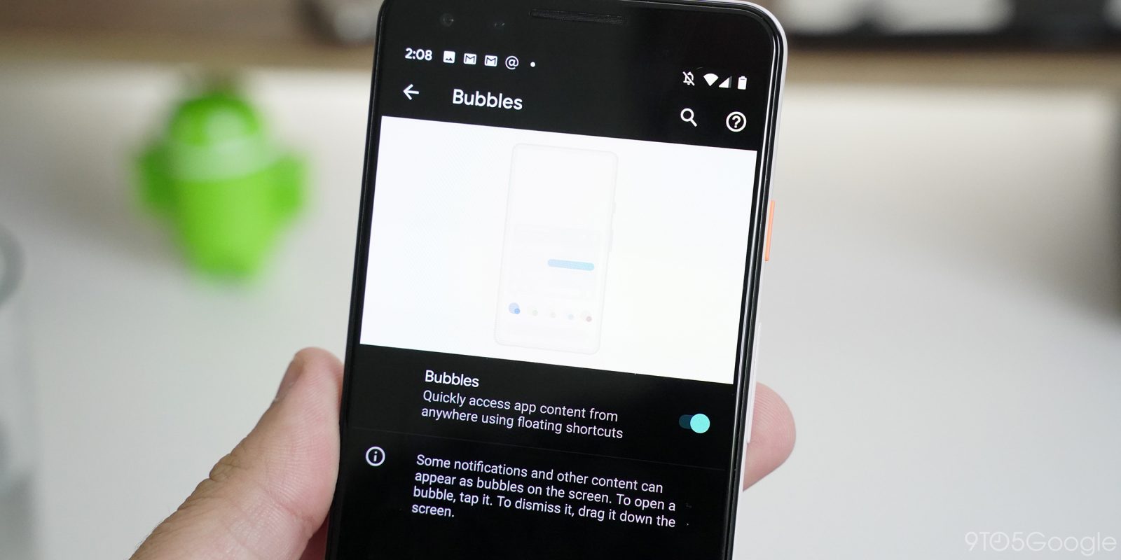 android q beta 4 bubbles