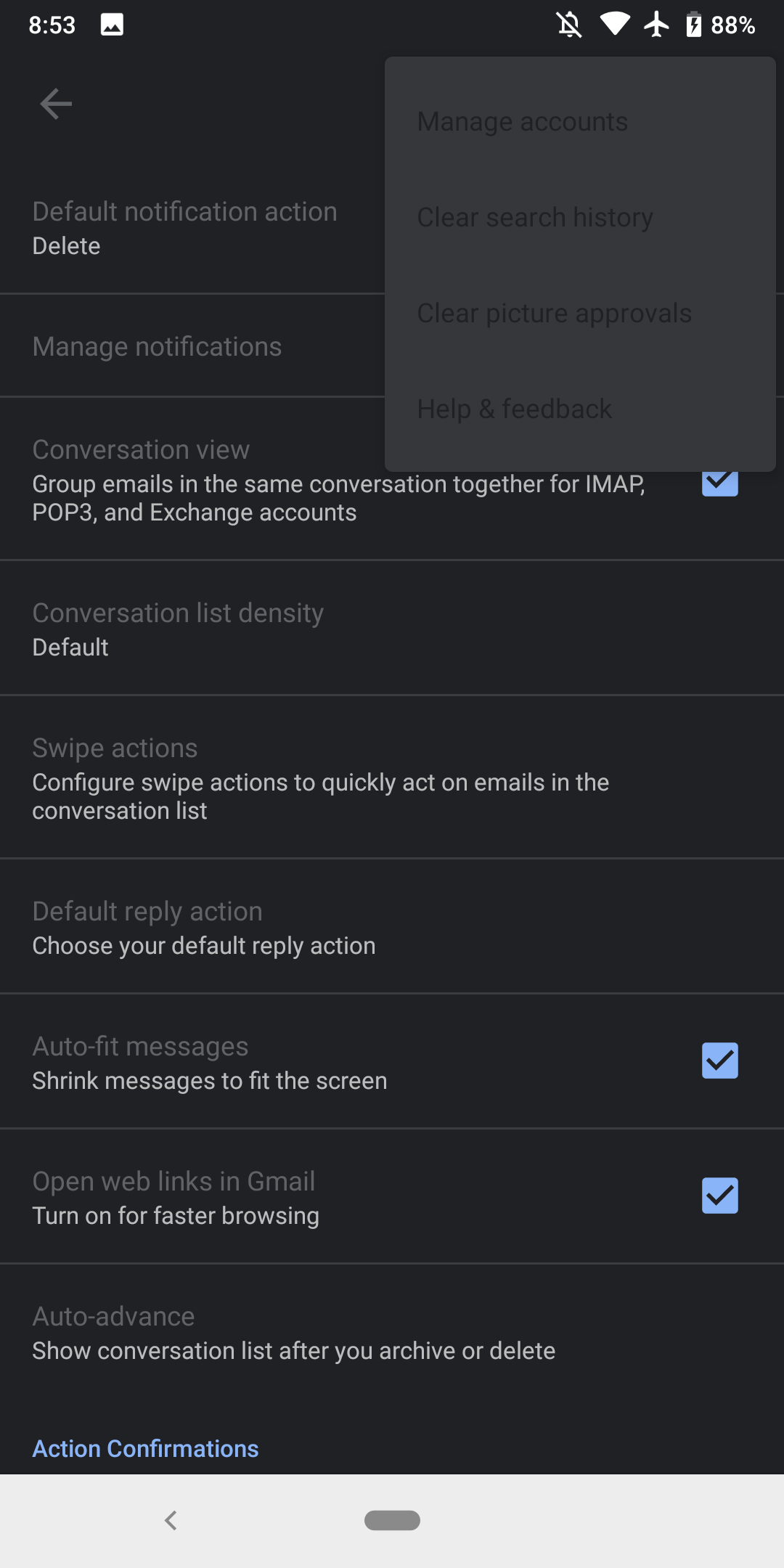 New Gmail For Android Features 'Buggy' Dark Theme | DeviceDaily.com