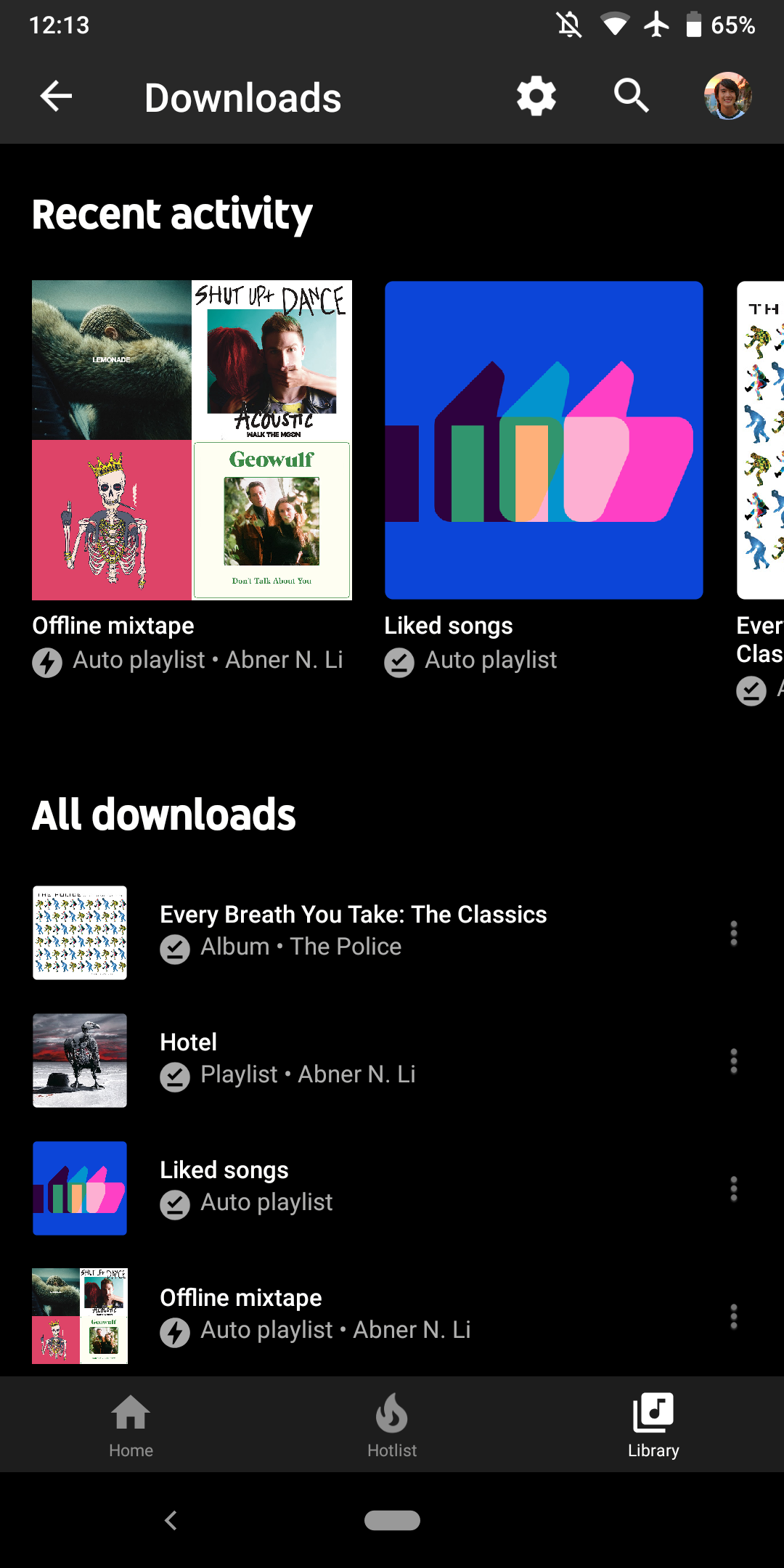 youtube music download my library