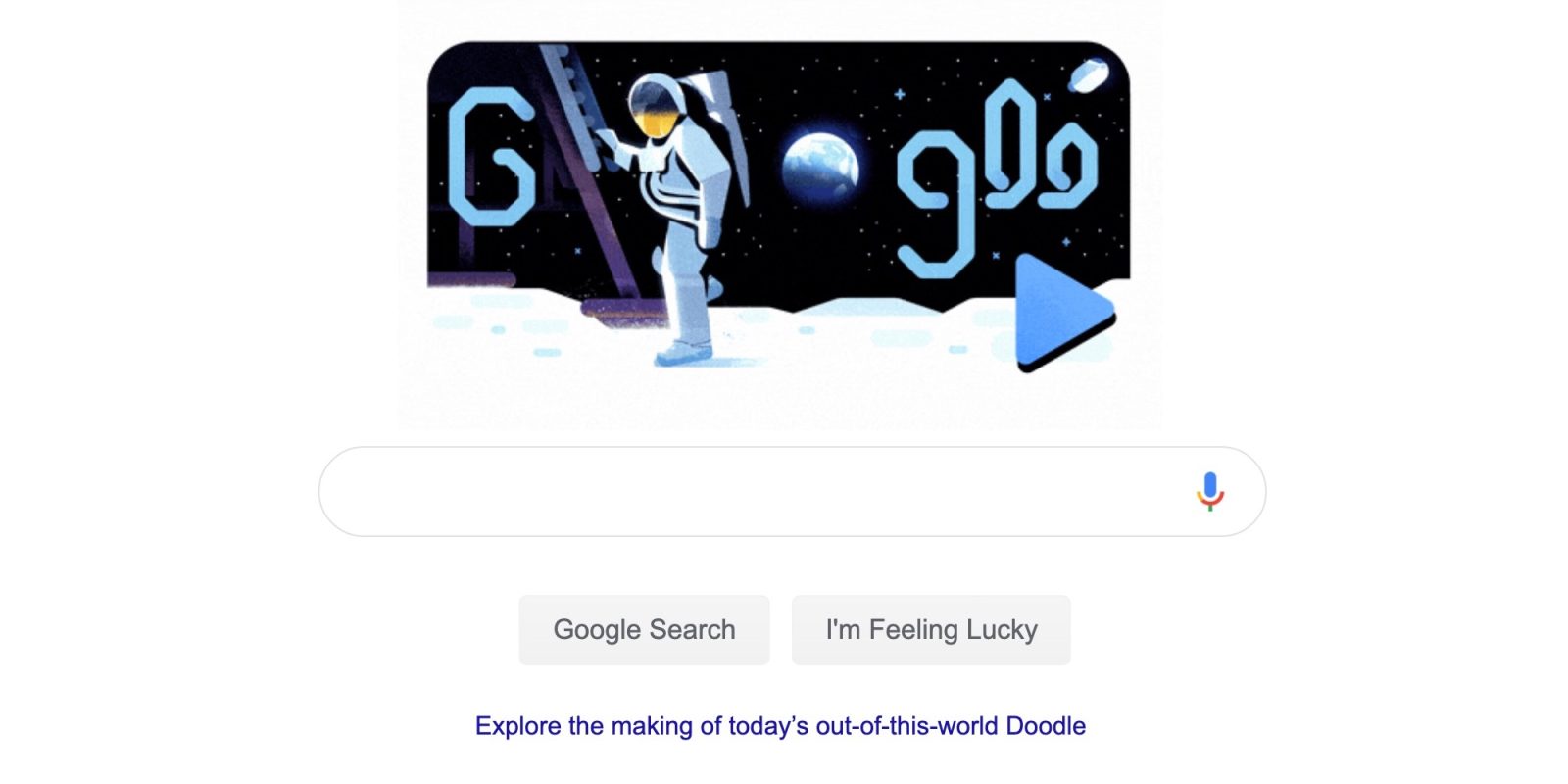 Google Doodle Apollo 11