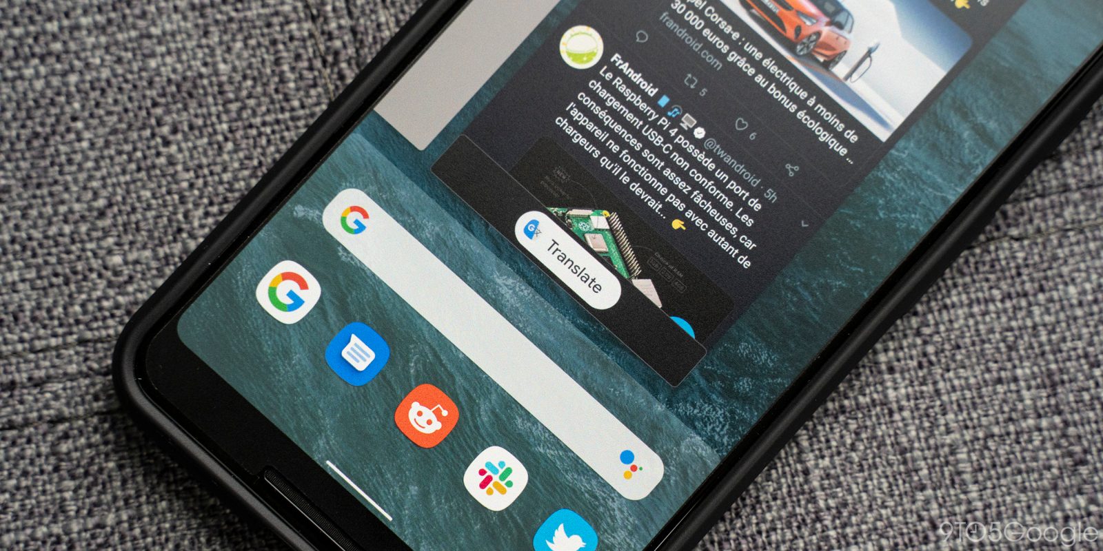 Google Translate Android Q Recent Apps view