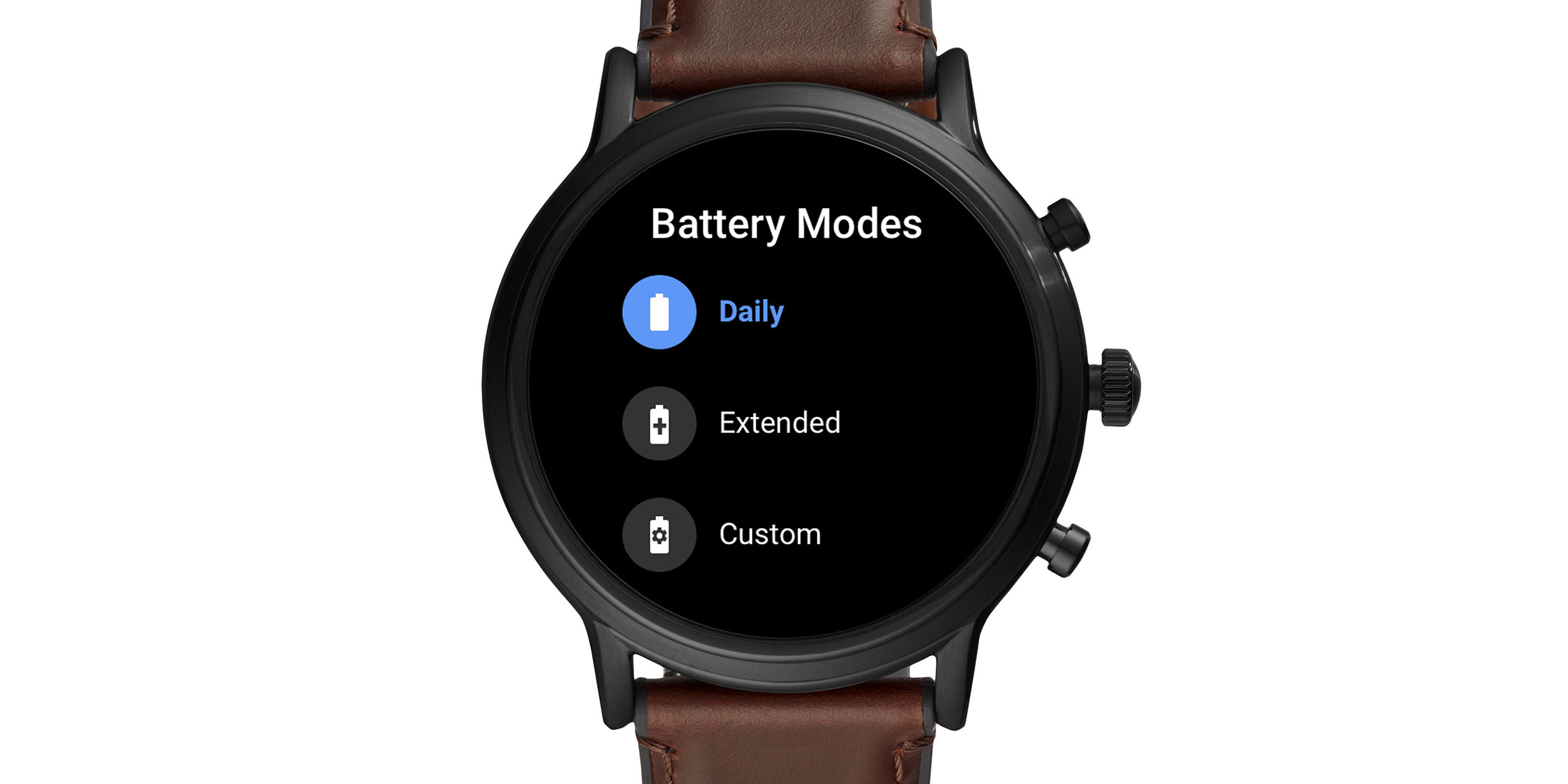 Fisker by spurv Here are Fossil's smart battery modes for Wear OS - 9to5Google