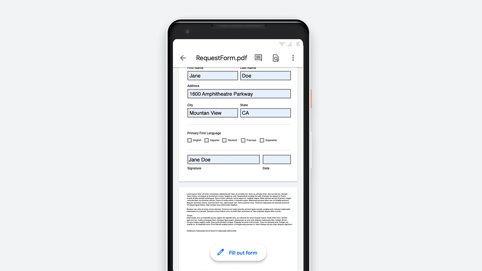 tap forms app for android
