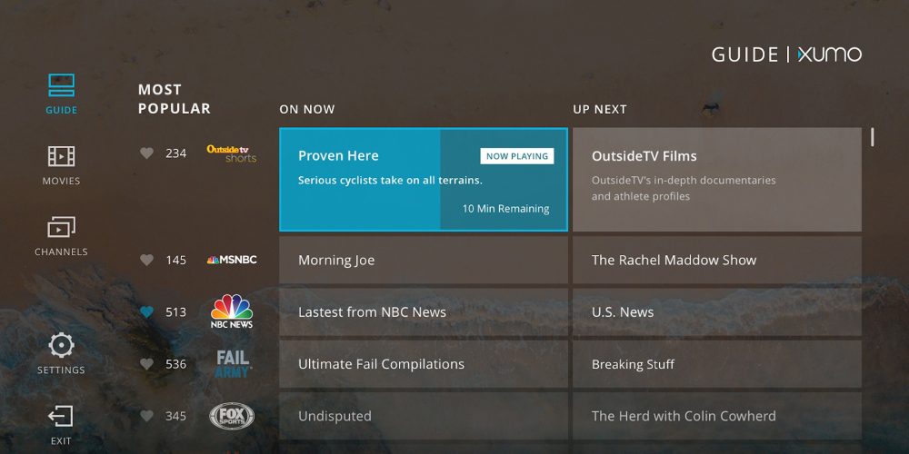 xumo arrives on android tv w 160 channels for free 9to5google
