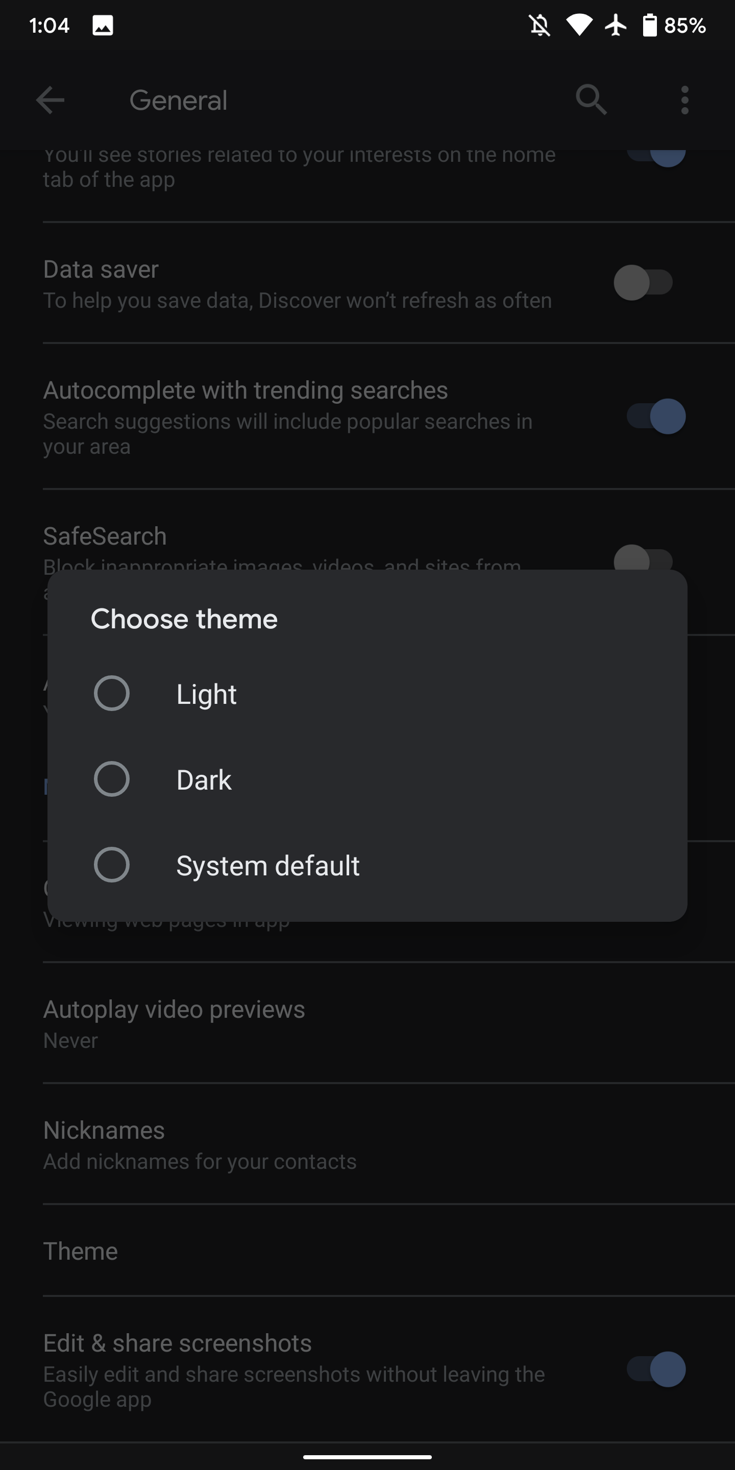 [update: Beta] Google App, Assistant Dark Theme Rolling Out - 9to5google