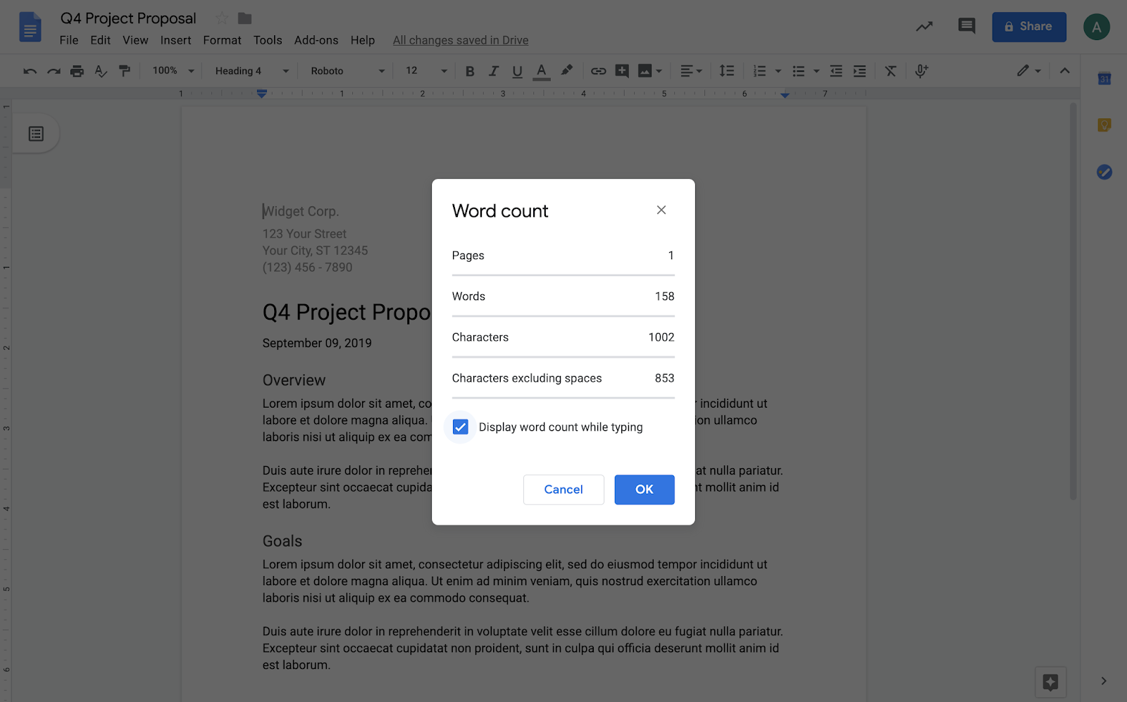 Google Docs gaining always-visible word count box - 9to5Google