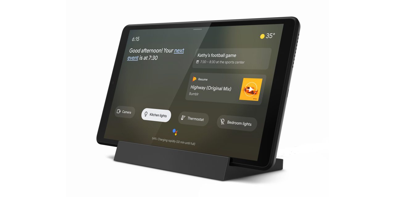 lenovo smart tab m8 tablet google assistant ambient mode