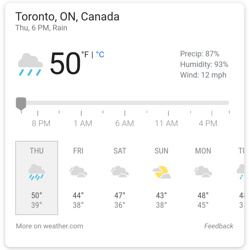 job for me google weather