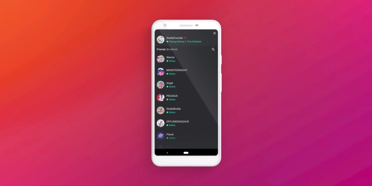 Google Stadia Android app ui