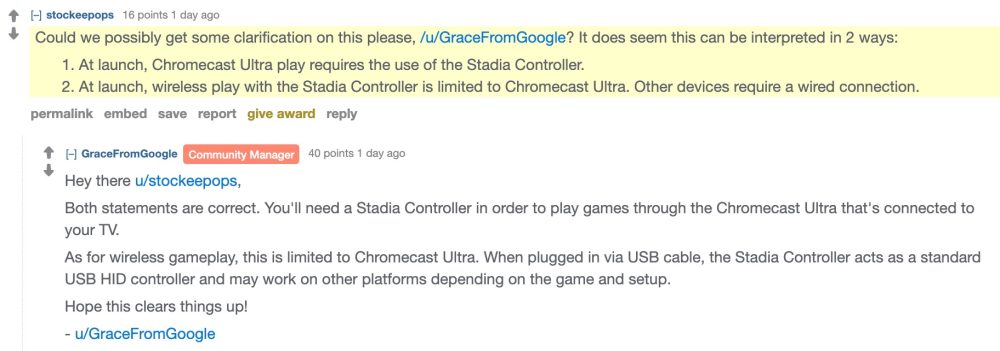 Stadia Controller will not work wirelessly with Pixels and desktops at launch