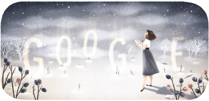 Sylvia Plath Google Doodle