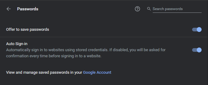 why is google chrome password manager taking over