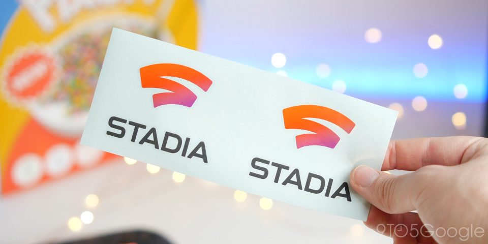 Stadia stickers unboxing games studio