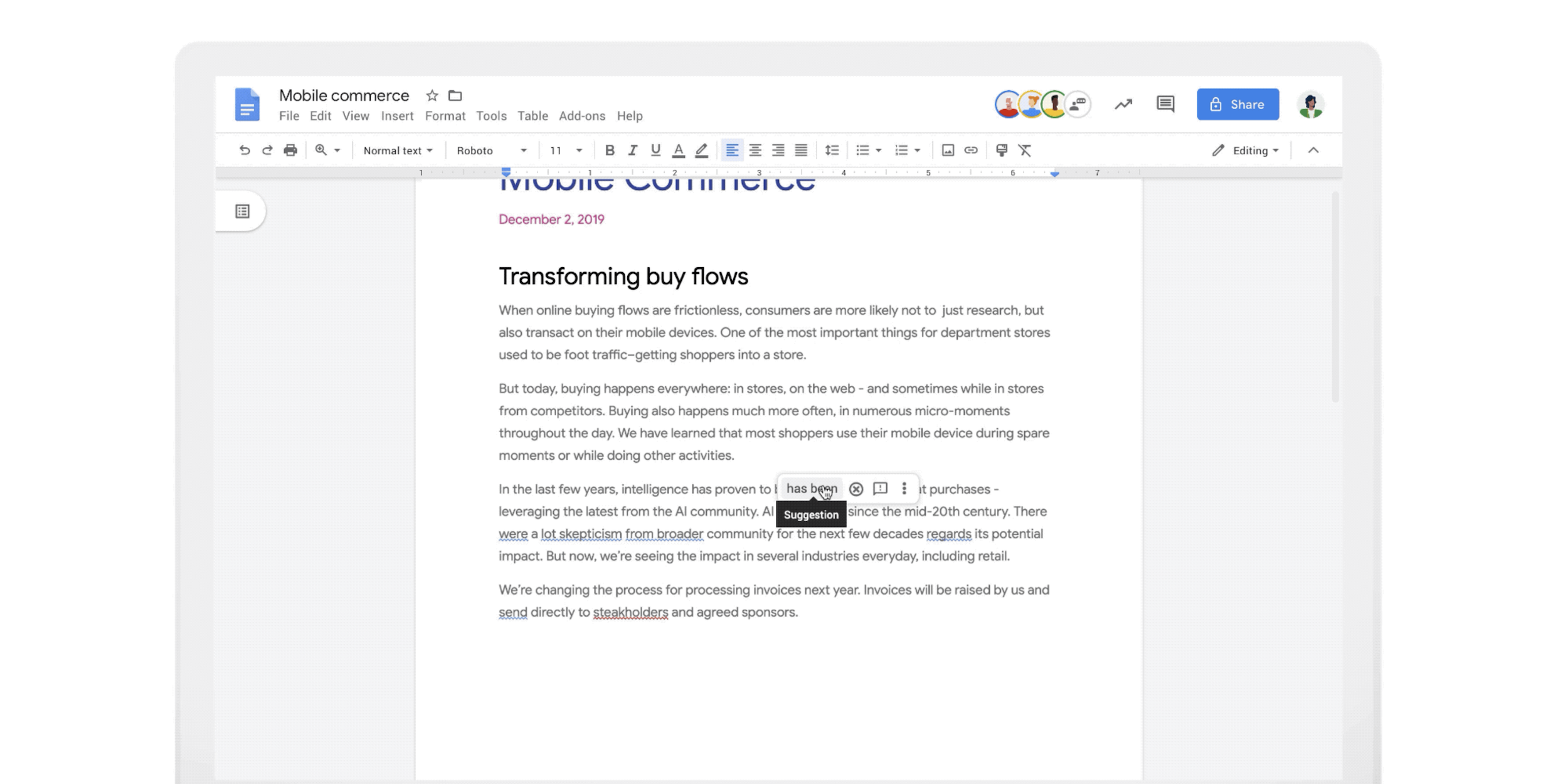 How to check grammar in google docs