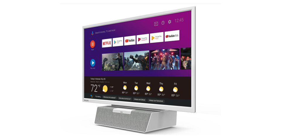 philips android tv kitchen 24-inch google assistant