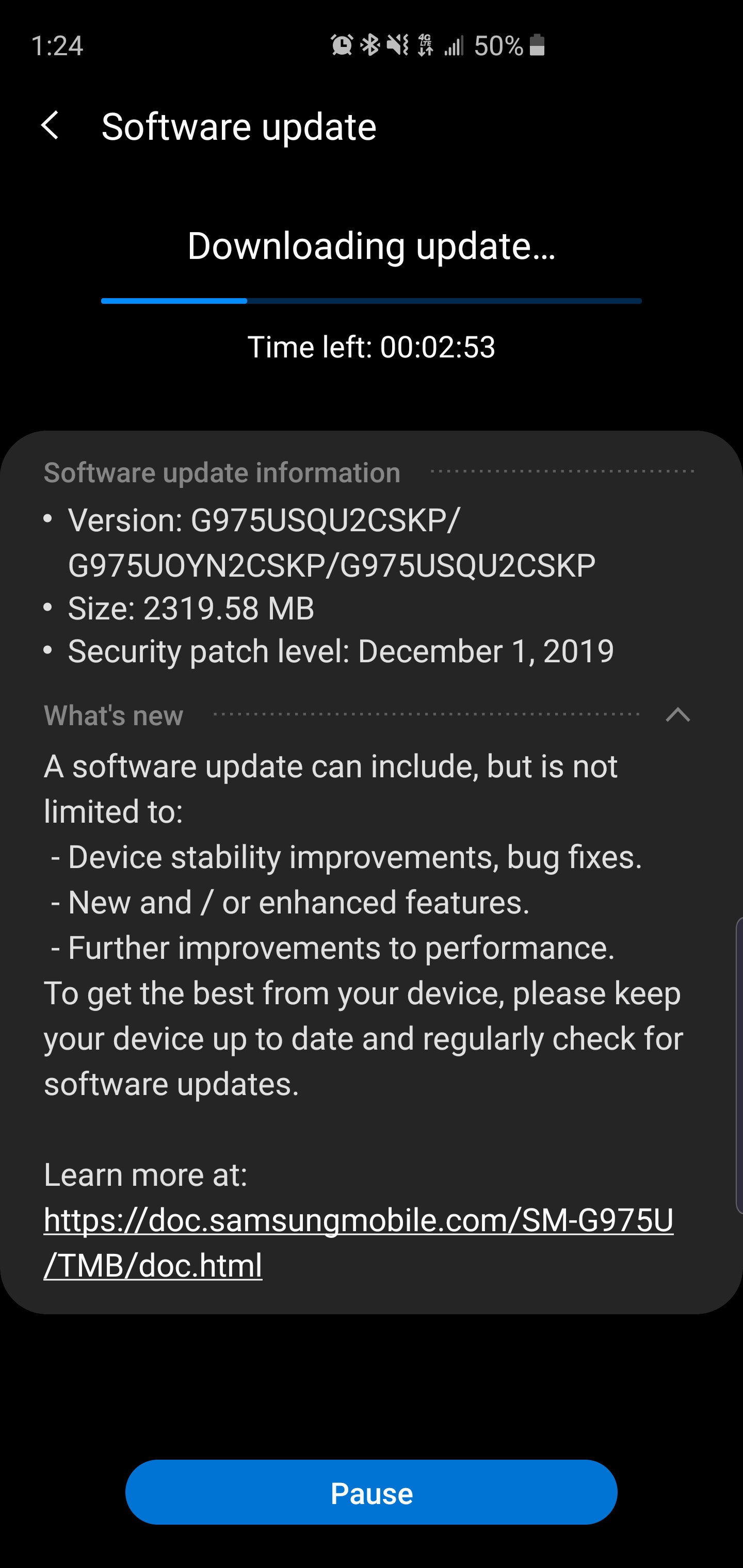 samsung galaxy s10 android 10 update t-mobile united states us update one ui 2.0