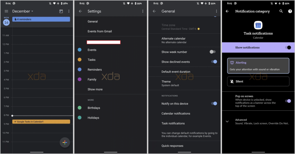 Google Calendar has started testing Google Tasks integration