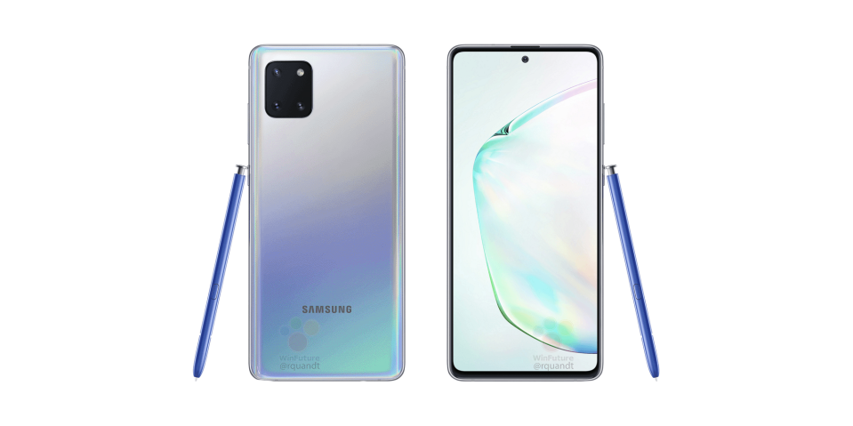 samsung galaxy note 10 lite leak android smartphone s pen