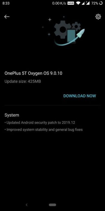 OxygenOS 9.0.10 OnePlus 5 5T