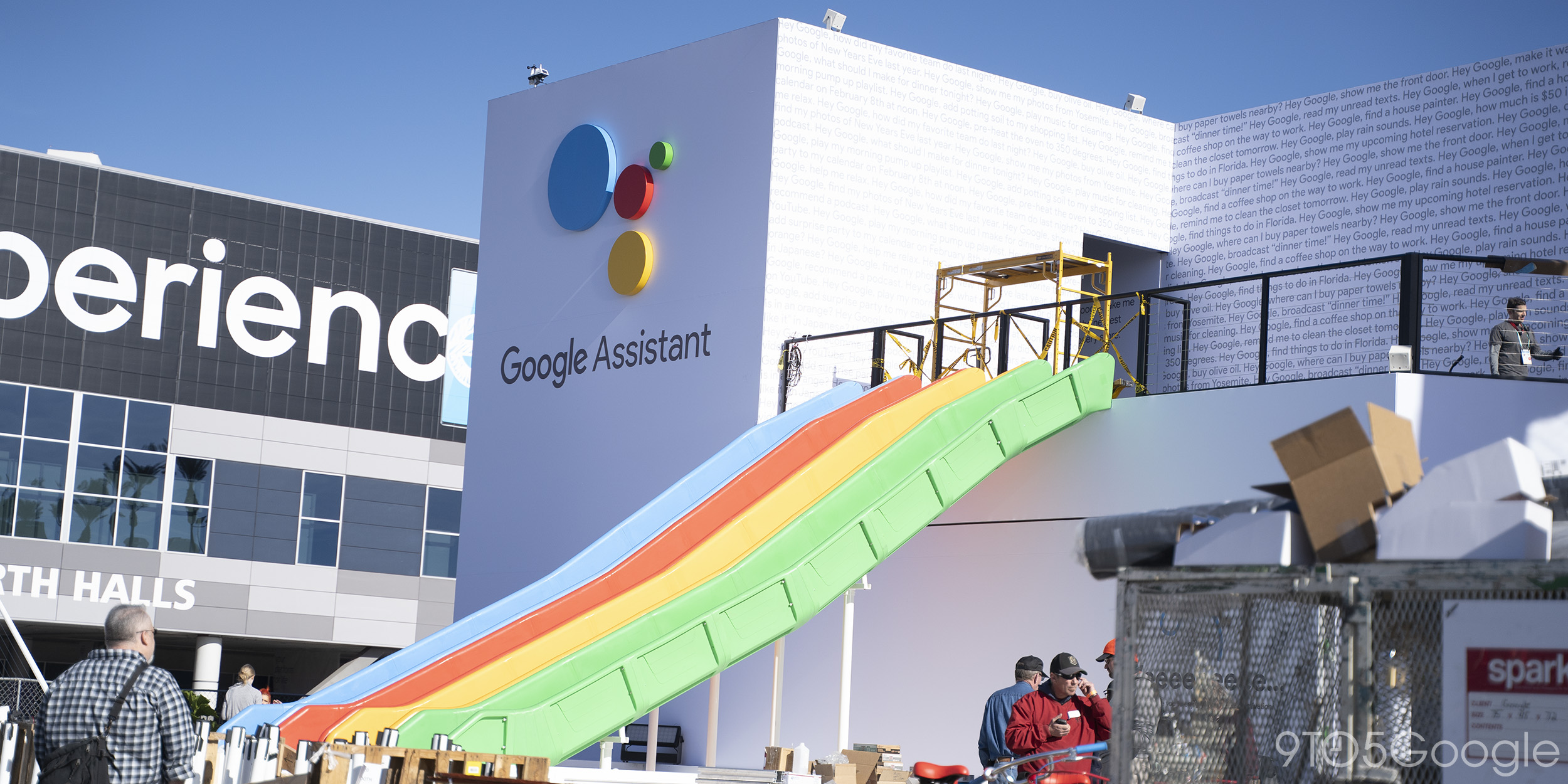 Google Sets Up CES 2020 Outdoor Booth Complete W/ Slide - 9to5Google