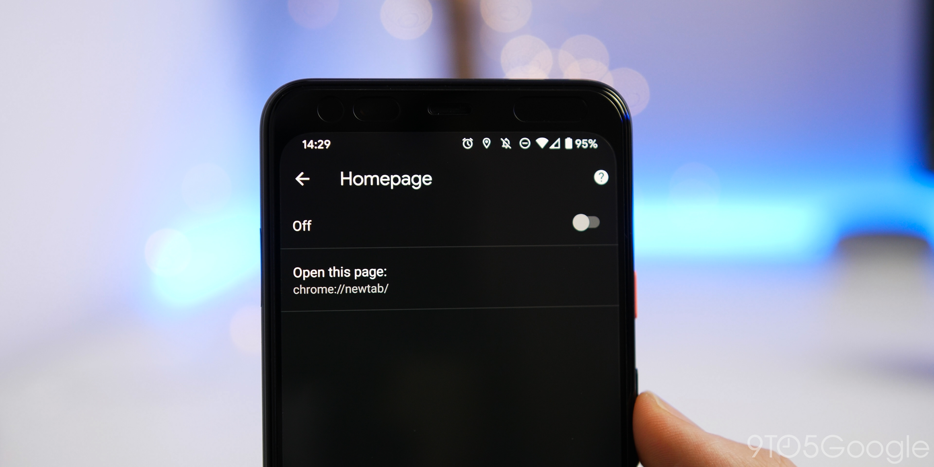 disable home button - Chrome for Android tips and tricks
