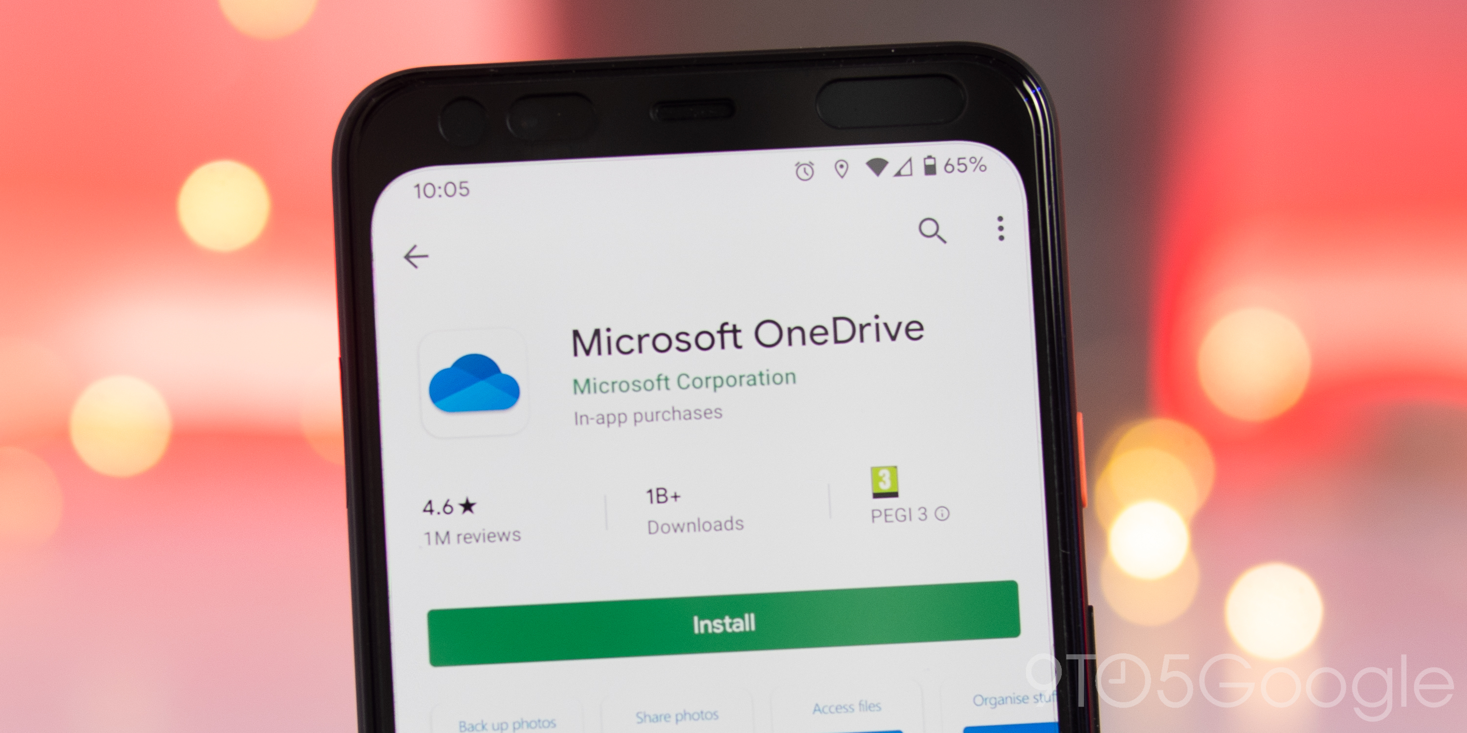 download files from onedrive android