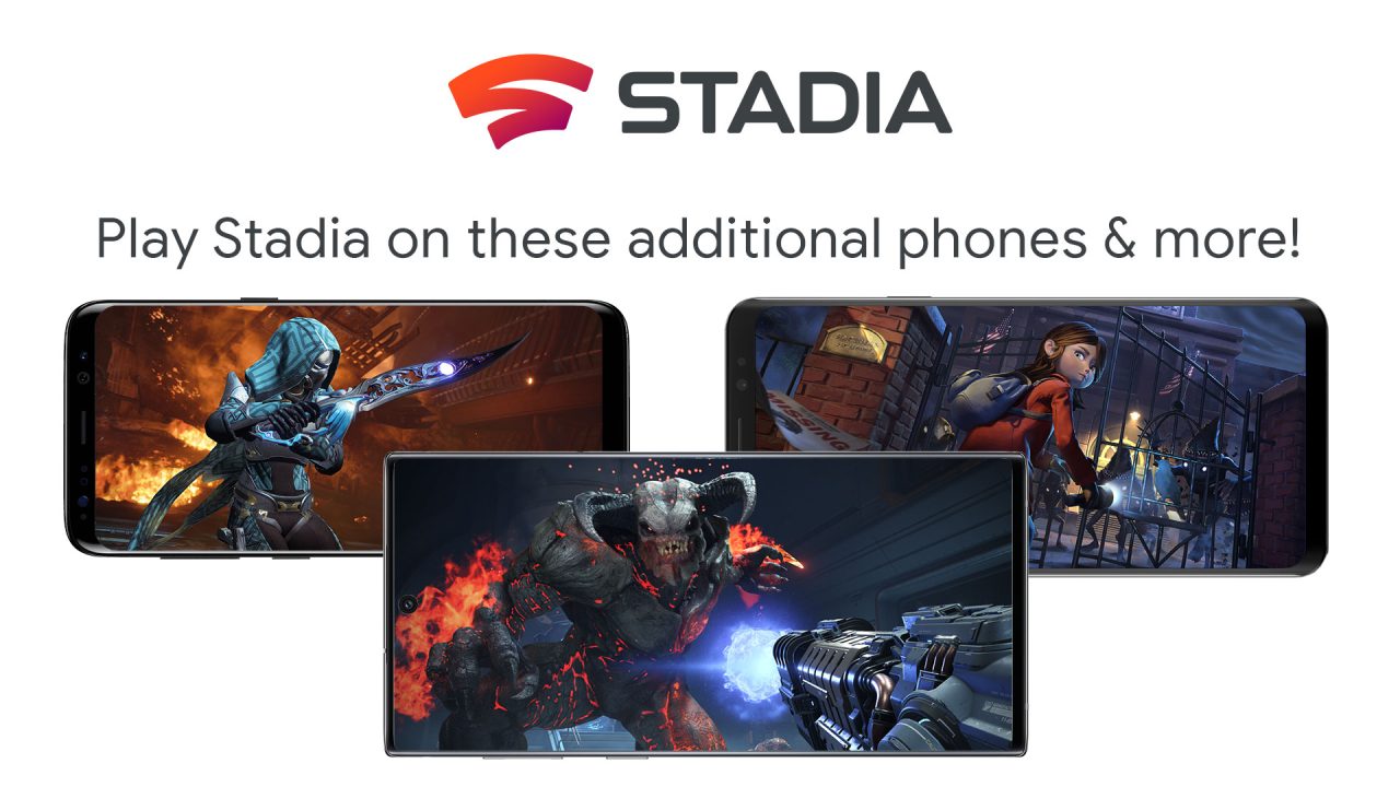 Stadia Samsung phones