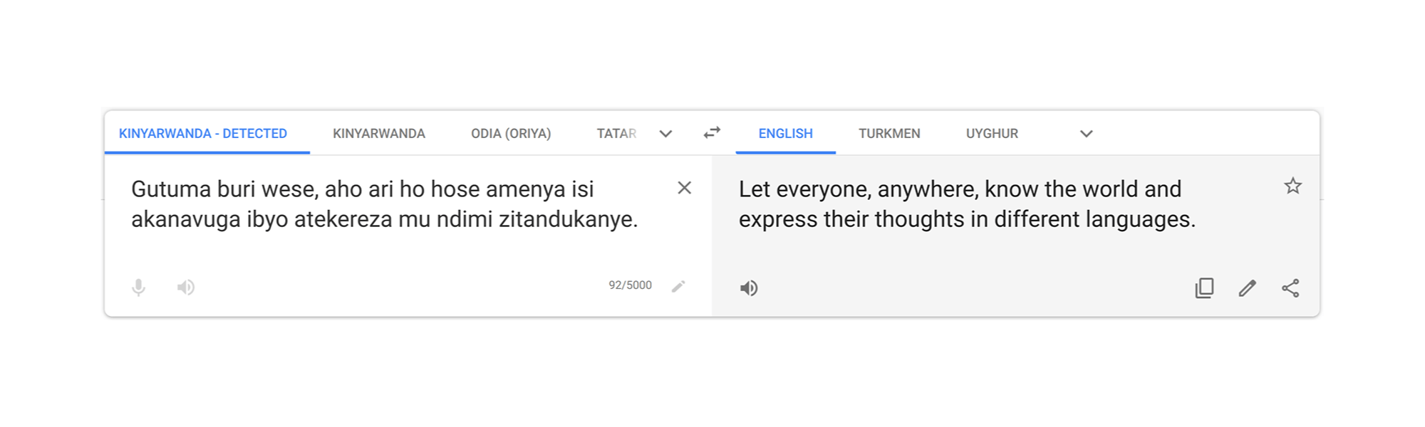 google translate new languages Kinyarwanda Odia Oriya Tatar Turkmen Uyghur