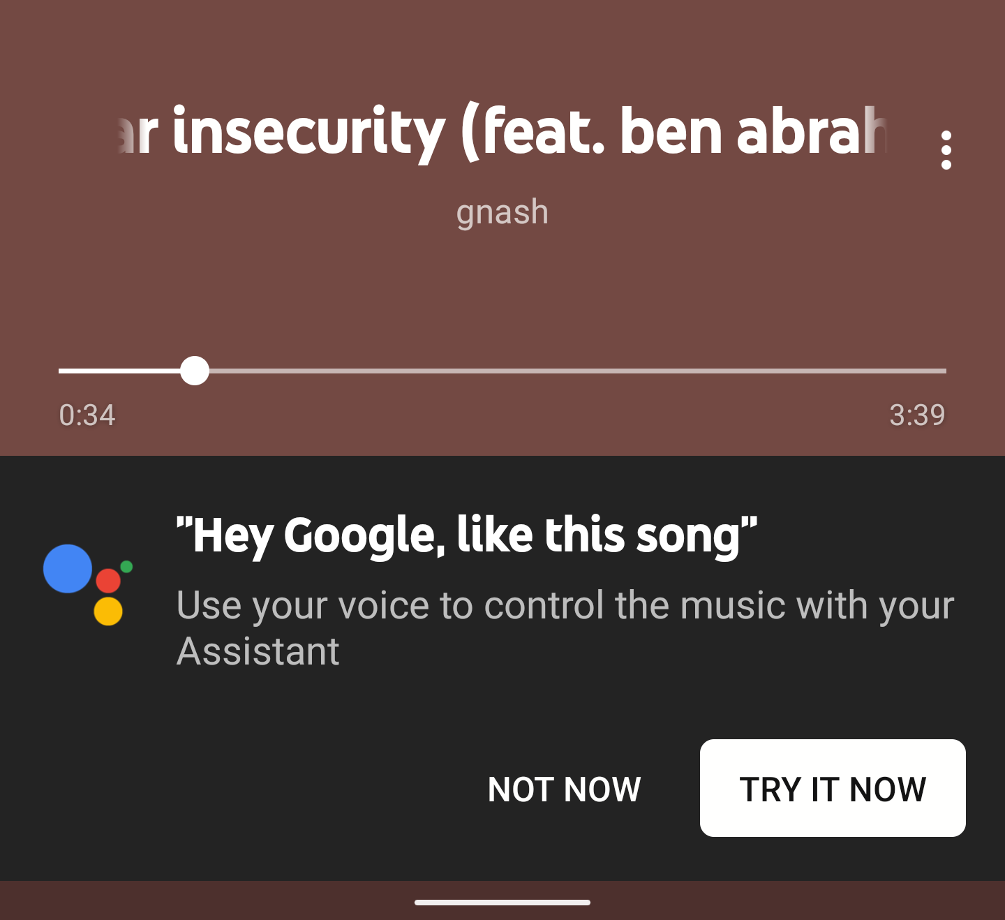 google assistant play music from my library