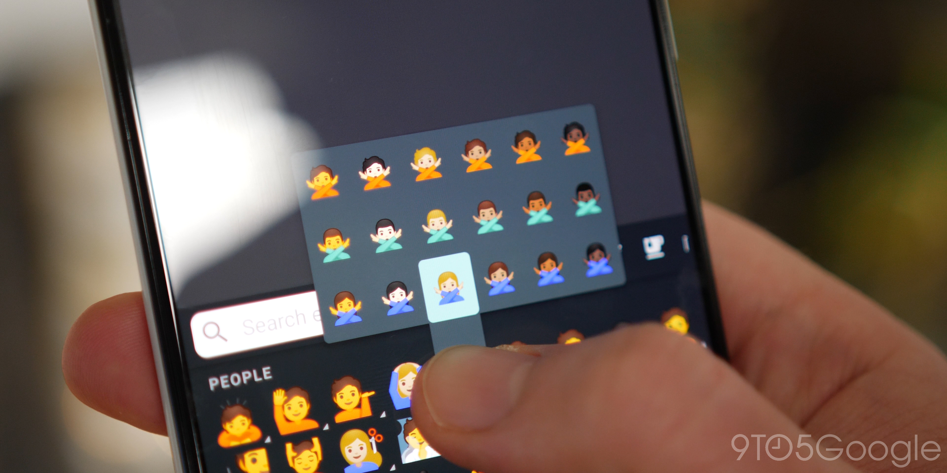 Android 10 new skintone emoji