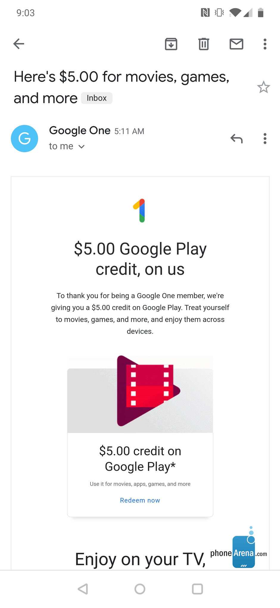 Google One subscribers receiving 5 free Play Store credit 9to5Google