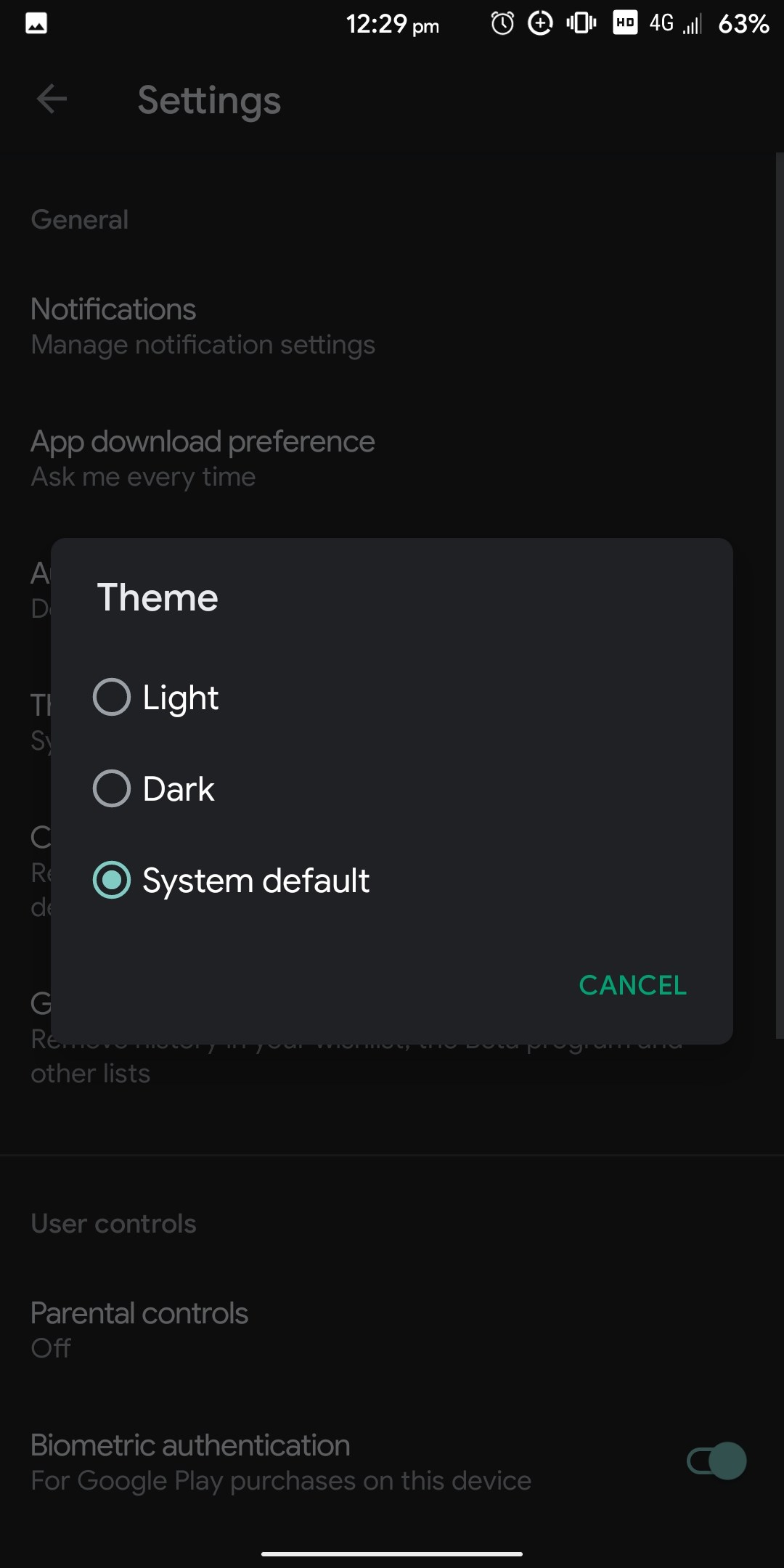 The Google Play Store gains a dedicated dark theme toggle on some ...