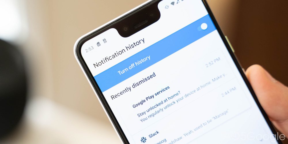 android 11 notification history feature is live 9to5google