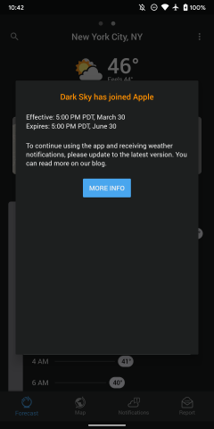 Apple Killing Dark Sky For Android And Wear Os 9to5google