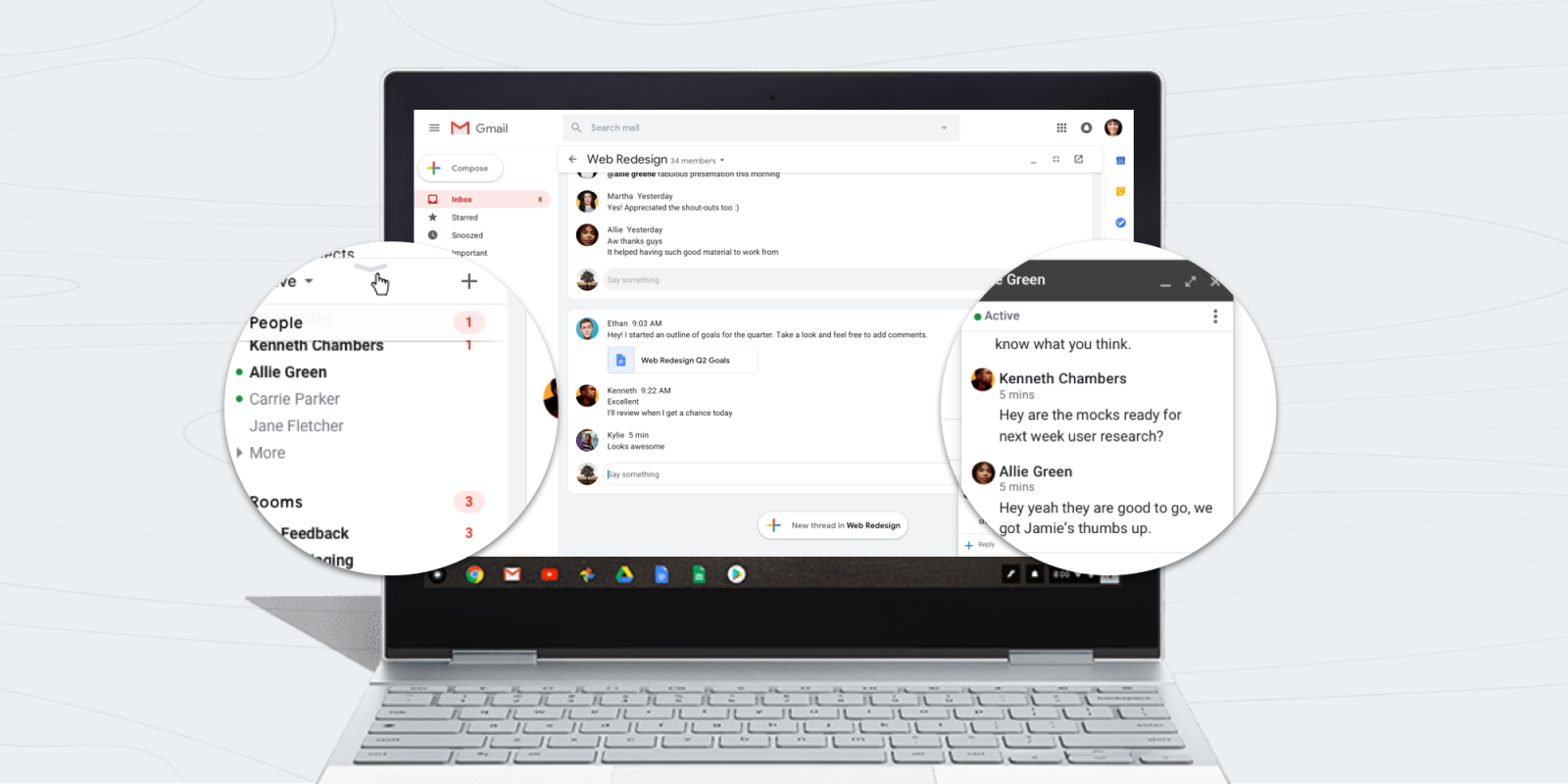google chat in gmail now lets you set