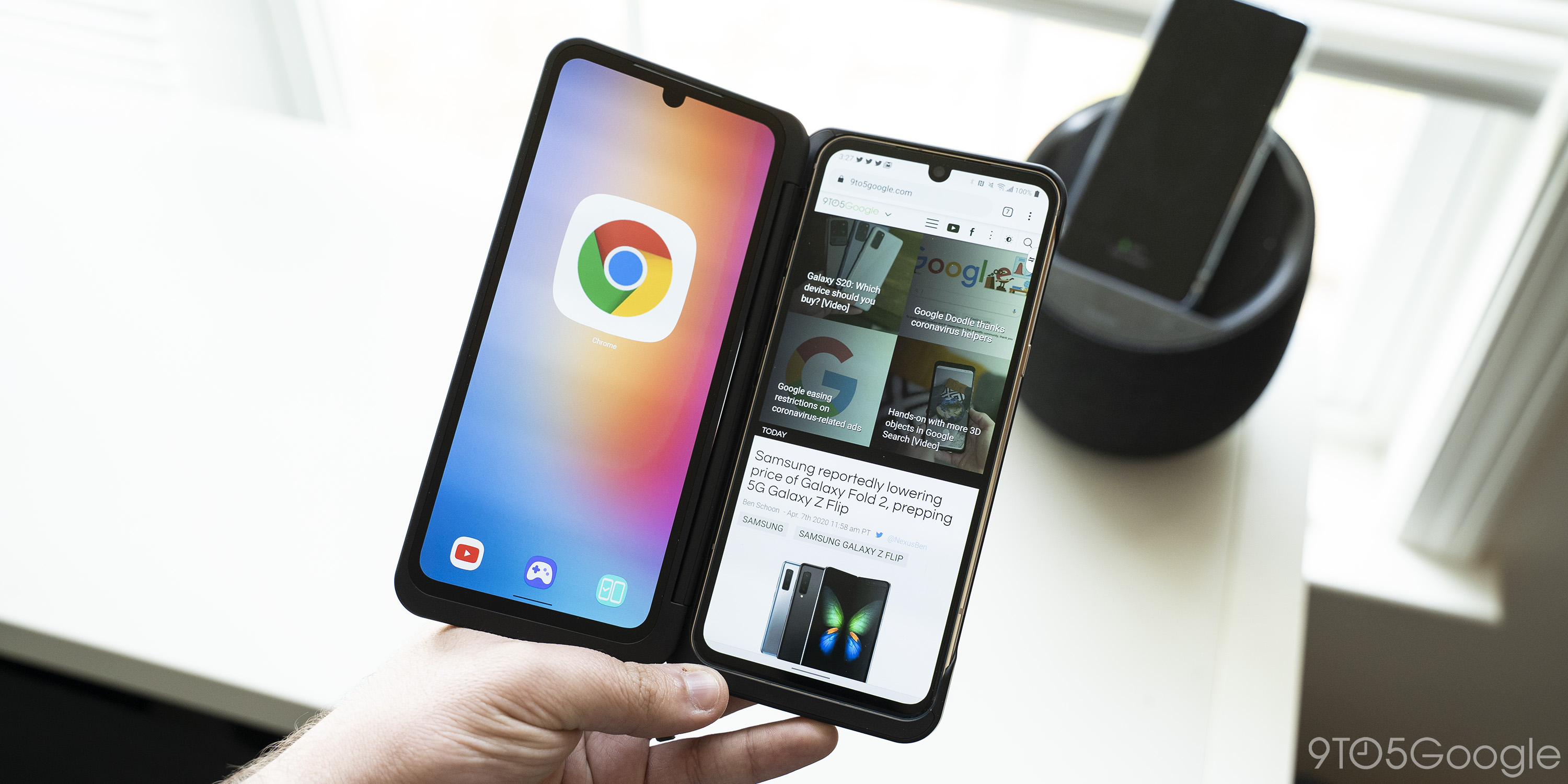 how to set full screen chrome tabs in android