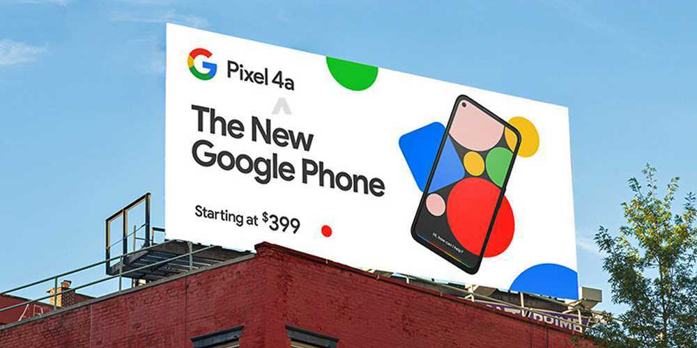 google pixel 4a leaked billboard