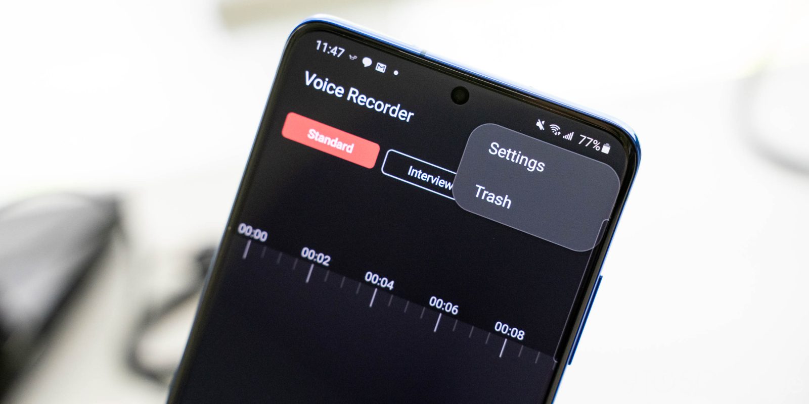 samsung voice recorder trash