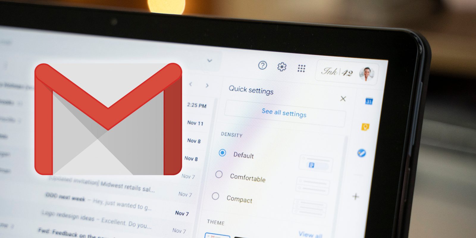 gmail quick settings web